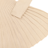 Knit Swing Dress Beige AW25