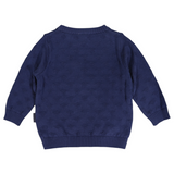 Truck Applique Knit Sweater Navy SS25