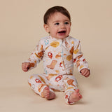 Cowboys Organic Snugglesuit Convertible Romper