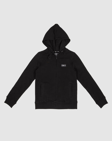 Stack Youth Fleece Zip Hoodie- Black AW25