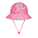Girls Ponytail Swim Bucket Beach Hat- Summertime SS25
