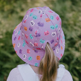 Girls Ponytail Bucket Sun Hat- Kitty SS25
