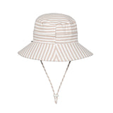 Kids Classic Bucket Sun Hat- Natural Stripe SS25