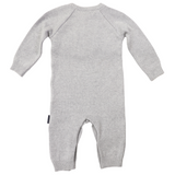 Tip Truck Knit Onesie Grey AW24