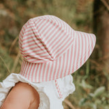 Girls Toddler Bucket Sun Hat- Pink Stripe SS25