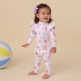 Mermaid Organic Snugglesuit Convertible Romper with Frill AW26