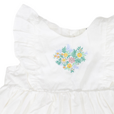 Cotton Lawn Frill Dress White SS25