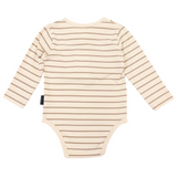 Striped Bodysuit- Beige AW25