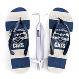 AFL - Geelong Cats Regular Thongs + Additional Straps
