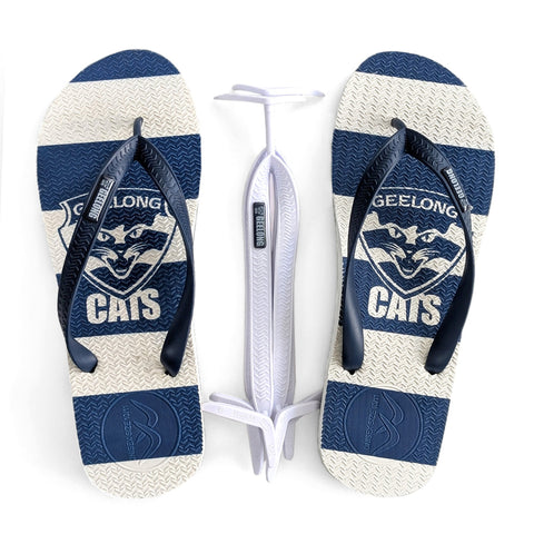 AFL - Geelong Cats Regular Thongs + Additional Straps