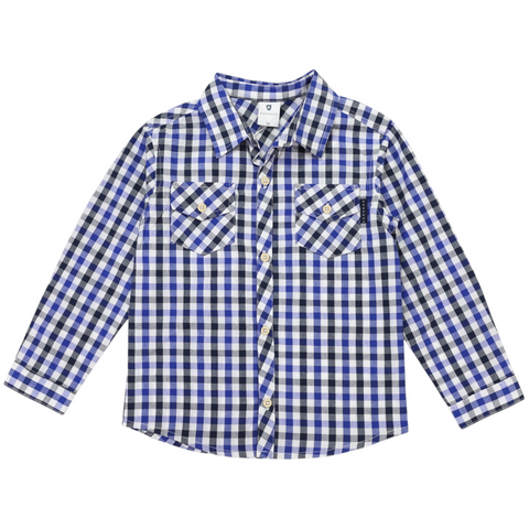 Check Shirt- Navy AW25