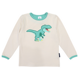T-REX Applique Tee- Beige AW25