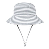 Boys Classic Bucket Sun Hat- Grey Stripe SS25