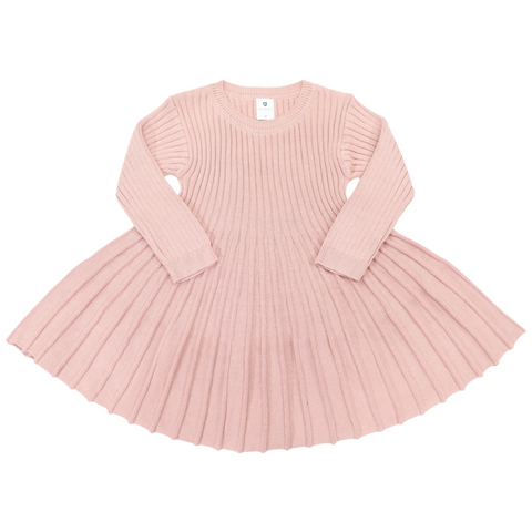 Swing Knit Dress Dusty Pink AW25