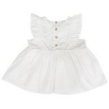 Frill Blouse White SS25