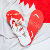 AFL - Sydney Swans KIDS Thongs + Additional Straps