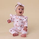 Carousel Organic Snugglesuit Convertible Romper with Frill AW26