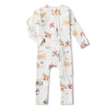 Diggers & Tractors Organic Snugglesuit Convertible Romper AW26