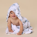 Ocean Organic Hooded Baby Towel SS24