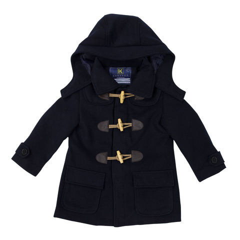 Ruffle Overcoat Navy AW25
