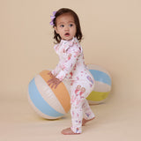 Mermaid Organic Snugglesuit Convertible Romper with Frill AW26
