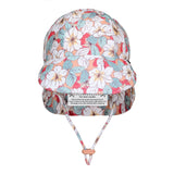 Girls Swim Legionnaire Flap Beach Hat- Hibiscus SS25