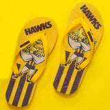AFL - Hawthorn Hawks KIDS Thongs + Additional Straps