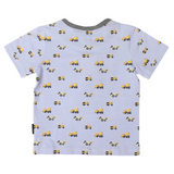 Trucks and Diggers Print Tee Blue SS24
