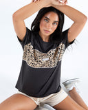 Hustle Ladies Tees- Washed Black SS25