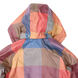 Sherpa Lined Check Raincoat Red AW25