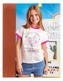 Cowgirl Ringer Tee- Vintage White SS25