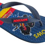 AFL - Adelaide Crows KIDS Thongs + Additional Straps