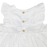 Cotton Lawn Frill Dress White SS25