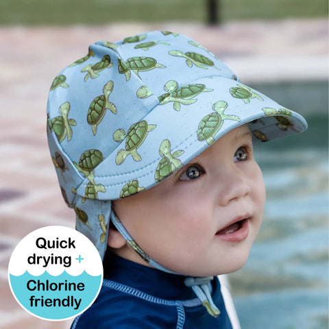 Boys Swim Legionnaire Flap Beach Hat- Sheldon SS25