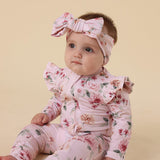 Birds & Blooms Organic Snugglesuit Convertible Romper with Frill AW26