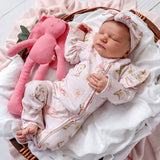 Boots & Bows Organic Snugglesuit Convertible Romper with Frill