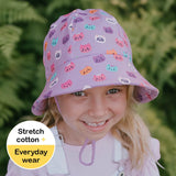 Girls Ponytail Bucket Sun Hat- Kitty SS25