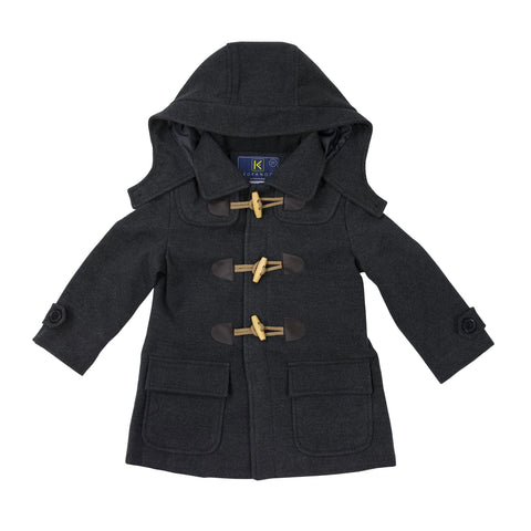 Ruffle Overcoat Charcoal AW25
