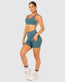Flow Ladies Shorts- Jade Blue SS25