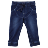 Stretch Denim Jean with Drawstring Pigment Wash AW24
