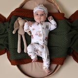 Diggers & Tractors Organic Snugglesuit Convertible Romper AW26