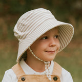 Kids Classic Bucket Sun Hat- Natural Stripe SS25