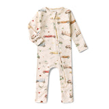 Vintage Cars Organic Snugglesuit Convertible Romper AW26