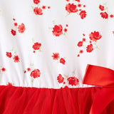 Alyssa Floral S/S Tutu Romper SS25