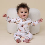 Diggers & Tractors Organic Snugglesuit Convertible Romper AW26