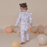 Sweet Swallows Organic Snugglesuit Convertible Romper with Frill AW26