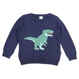T-REX Sweater Navy AW25