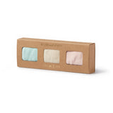 Mint Green, Cream, Pink Organic 3 pack baby socks AW24