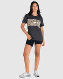 Hustle Ladies Tees- Washed Black SS25