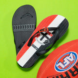 AFL - St Kilda KIDS Thongs + Additional Straps